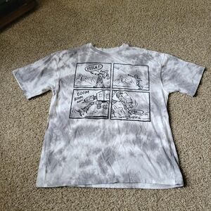 Star Wars Black and White Stormtrooper And AT AT Graphic comic Tee